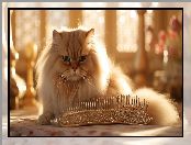 Grzebień, Kot perski