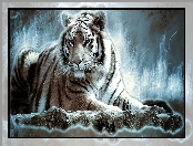 Paintography, Leżący, Tygrys