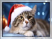 Szary, Kot, Mikołaja, Czapka