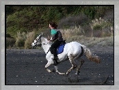 Galop, Koń, Kobieta