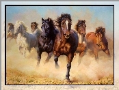 Stado, Konie, Galop