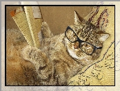Gazeta, Kot, Okulary