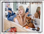 Piesek, Kaley Cuoco, Makijaż