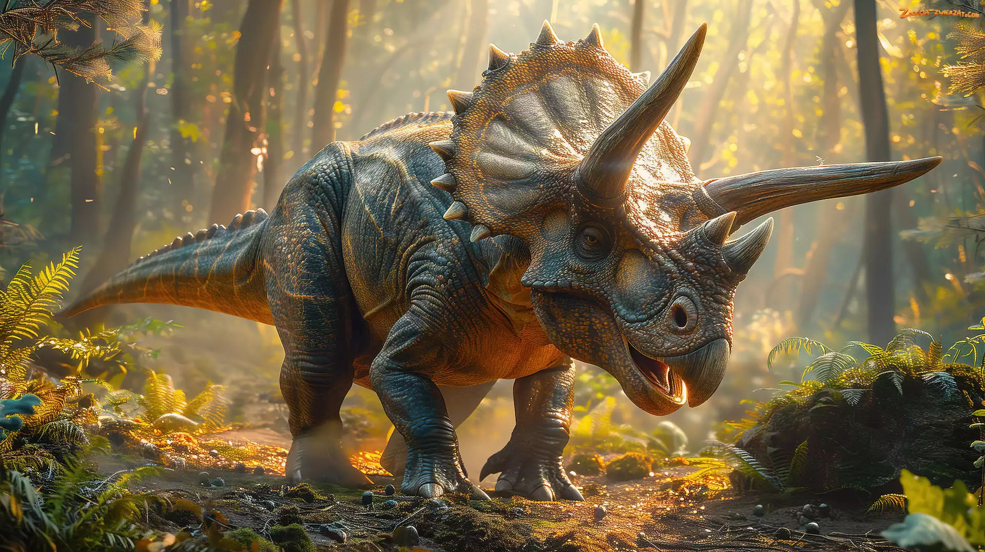 Grafika, Dinozaur, Triceratops