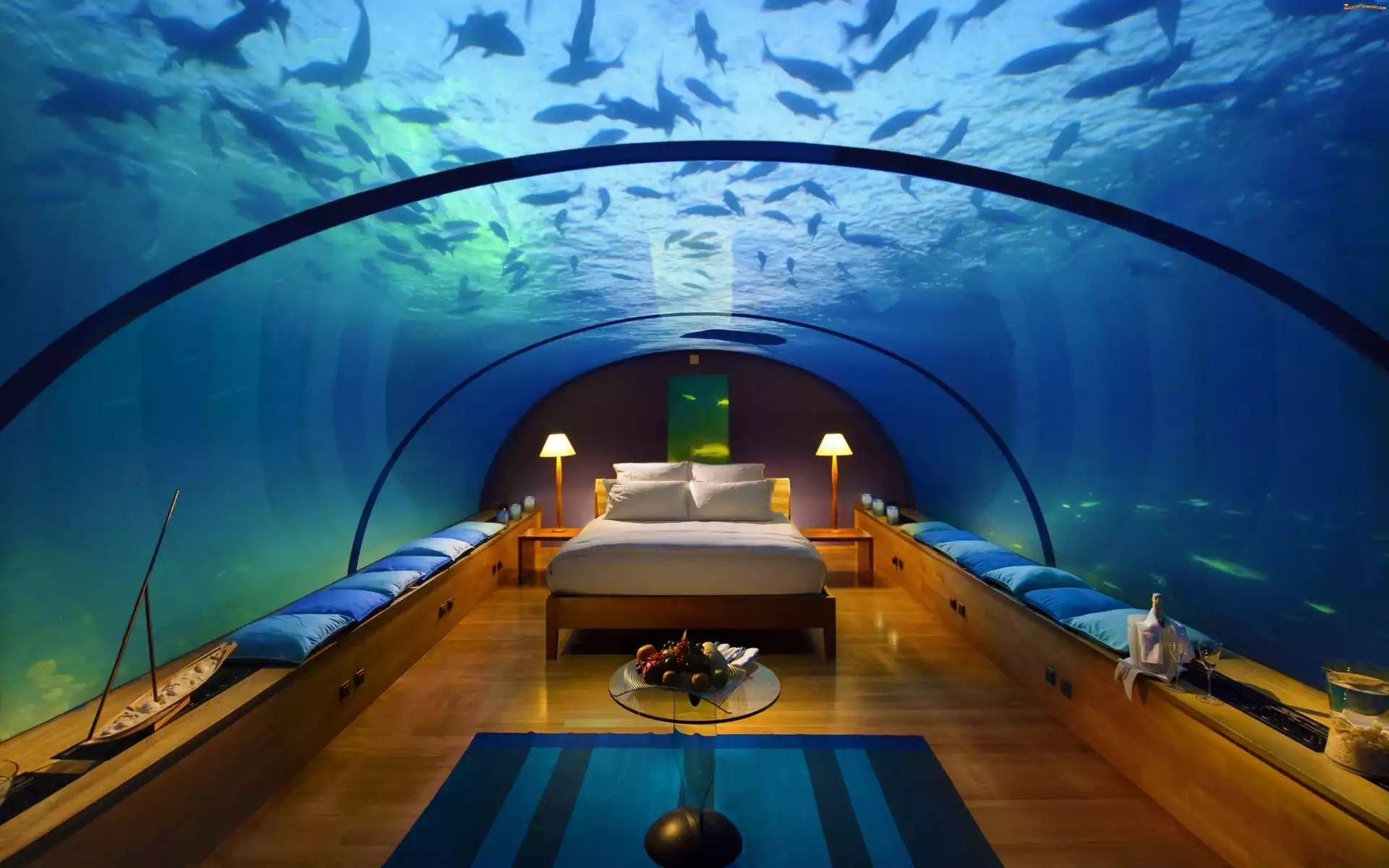 Hotel, Oceanarium, Podwodny, Dubaj