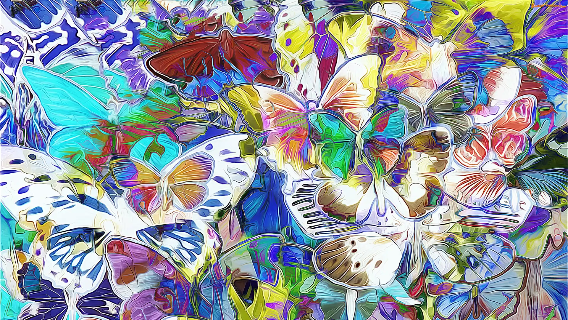 Fractalius, Motyle, Grafika