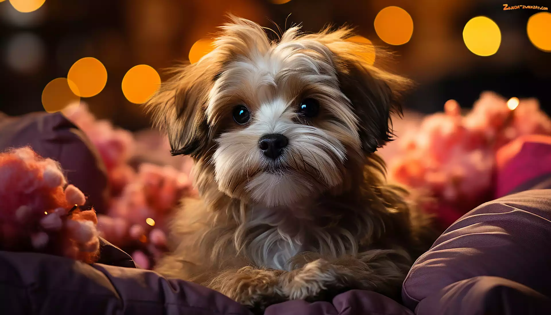 Kolorowe, Pyszczek, Tkaniny, Pies, Yorkshire terrier