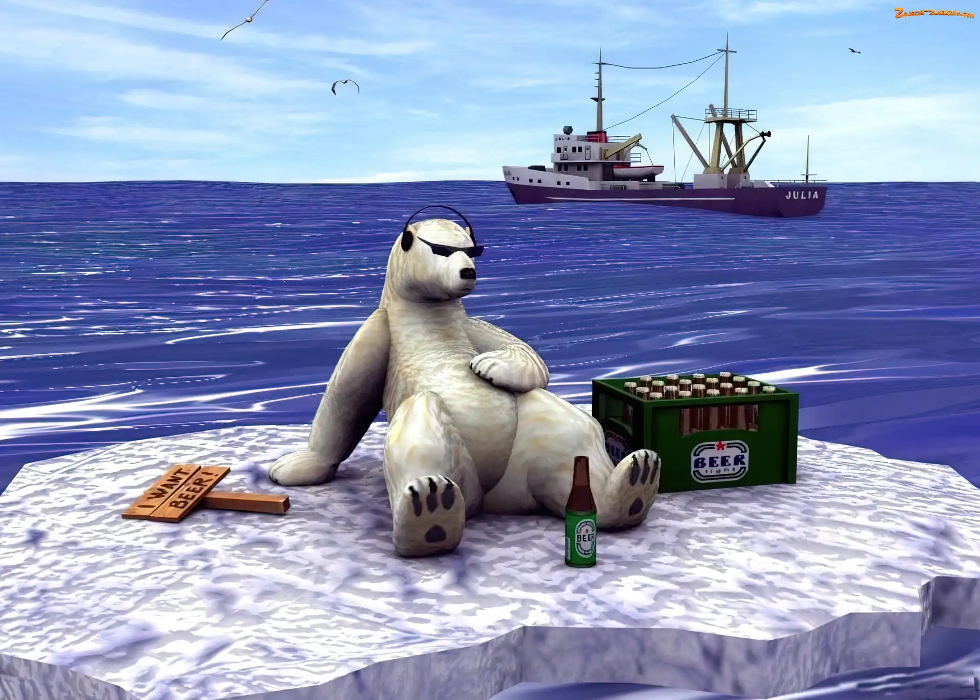 Polarny, Kra, Niedźwiedź, Piwo