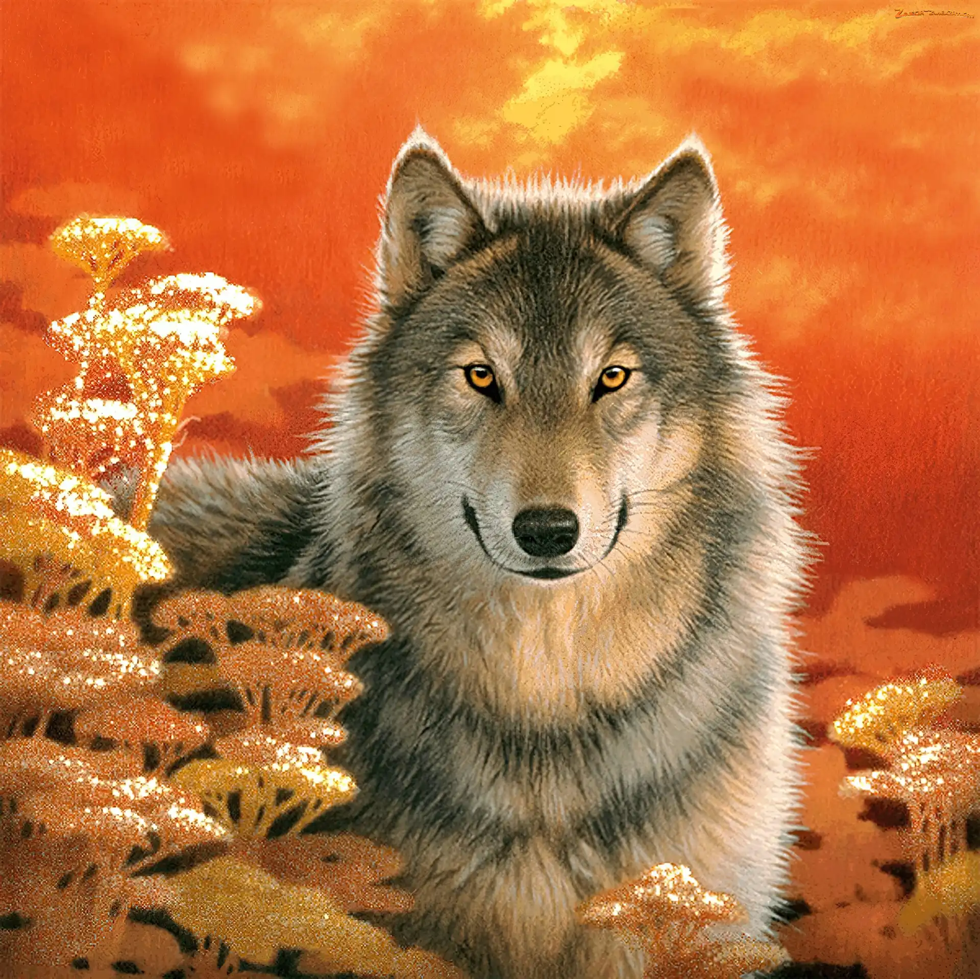 Słońca, Wilk, Zachód