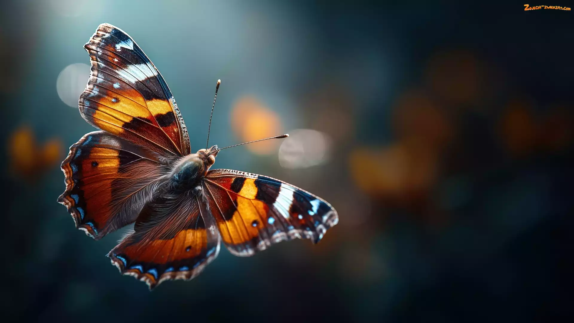Zbliżenie, Kolorowy, Motyl